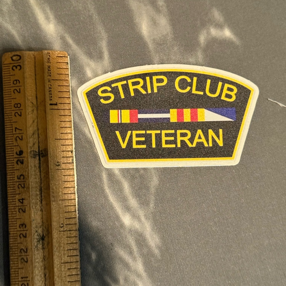 Strip Club Veteran Sticker FREE ADD ON